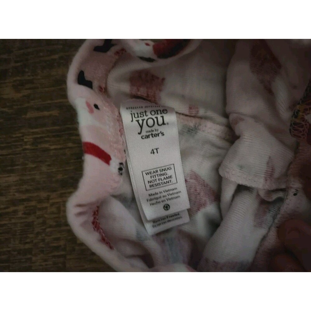 Carters 4T 3 Pc Santa Christmas Holiday Pj Set - Picture 5 of 5